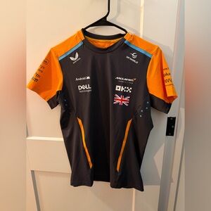 McLaren Women's Black and Orange Jersey